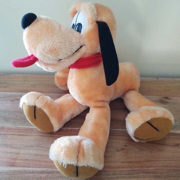 Vintage Hasbro Softies Disney 12" Pluto Plush - Picture 2 of 4